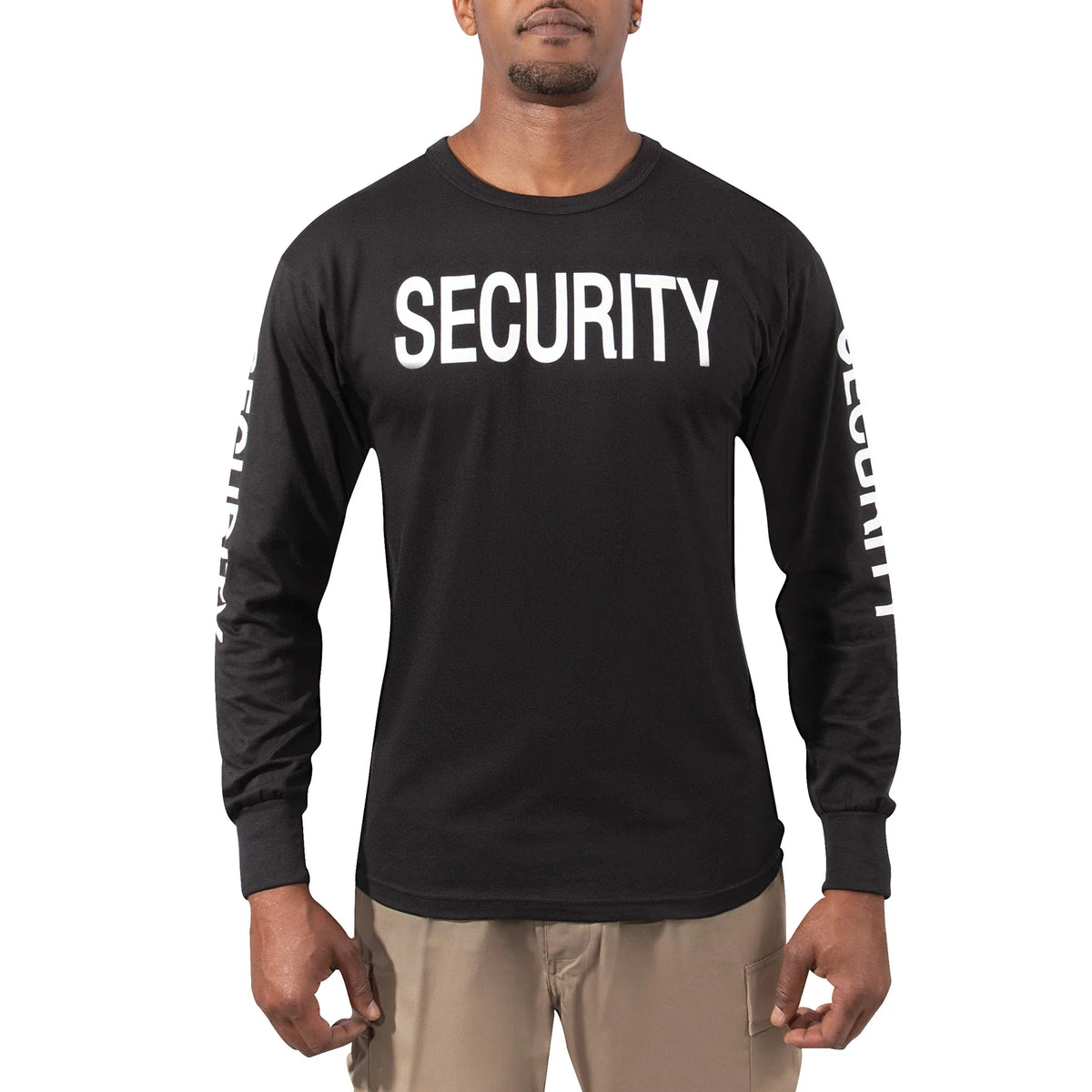 Long Sleeve Two-sided Security T-shirt