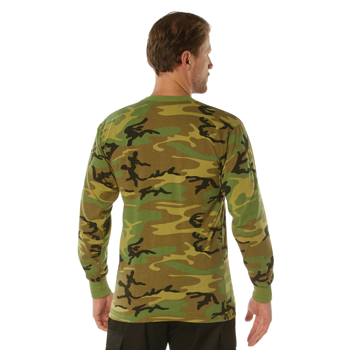 Long Sleeve Vintage T-shirt - Woodland Camo - s