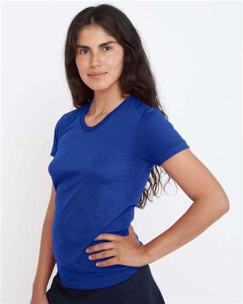 Los Angeles Apparel Ff3001 Usa-made Women’s 50/50 T-shirt - Lapis - Ladies s
