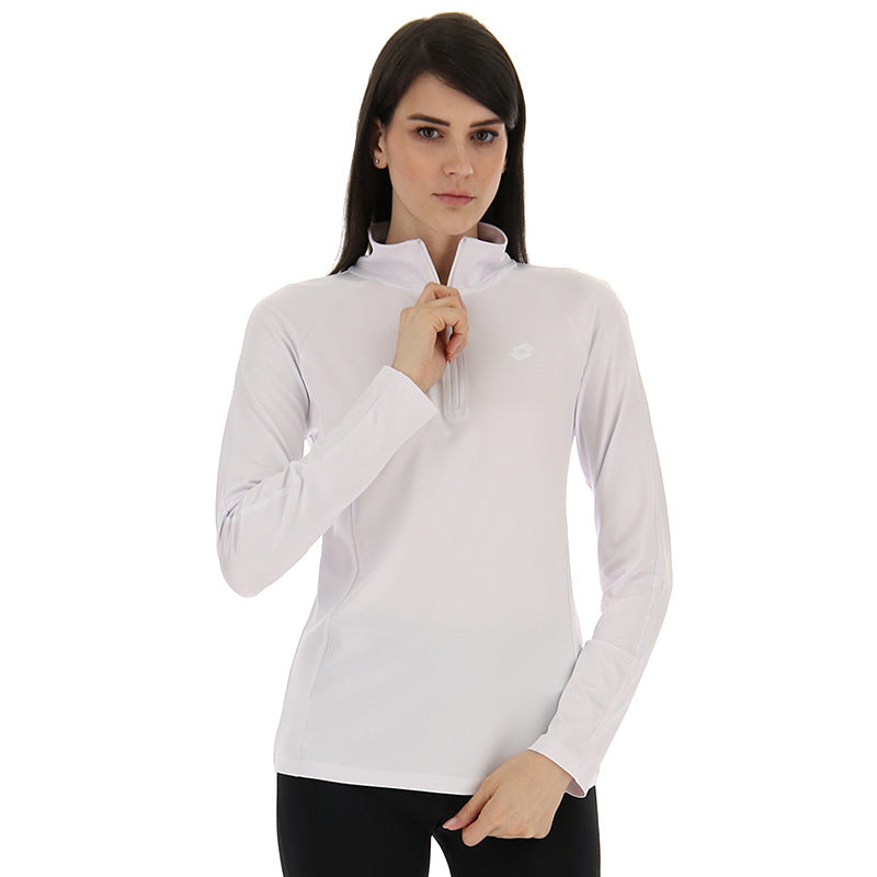 Lotto Core Sweat 1/4 Zip (w)(white) - Wht / Xs