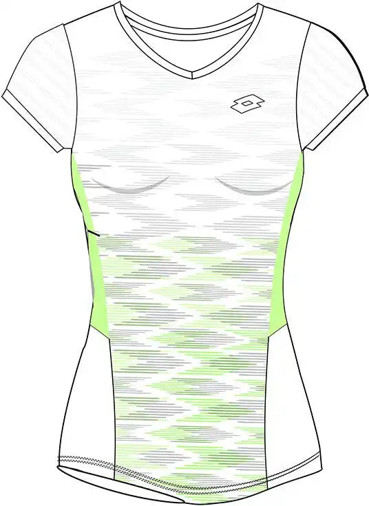 Lotto Girls Tech 1 D4 Tee White