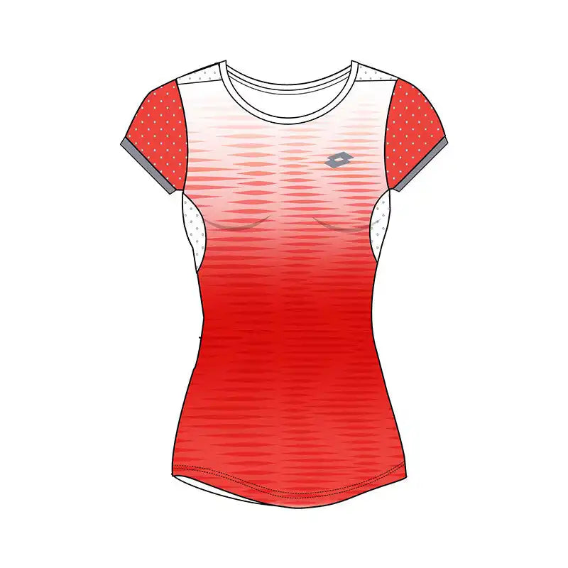 Lotto Girls Top Ten Iv Tee 2 - Red