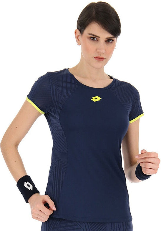 Lotto Superrapida Pickleball v Tee Women’s - Navy Yellow