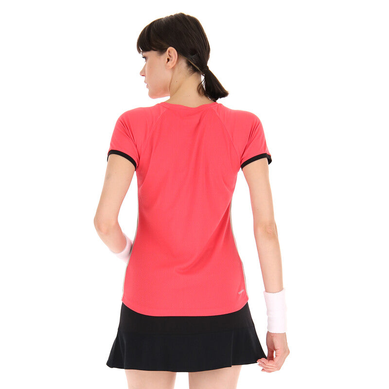 Lotto Superrapida Pickleball Vi Tee (w) (fuchsia)