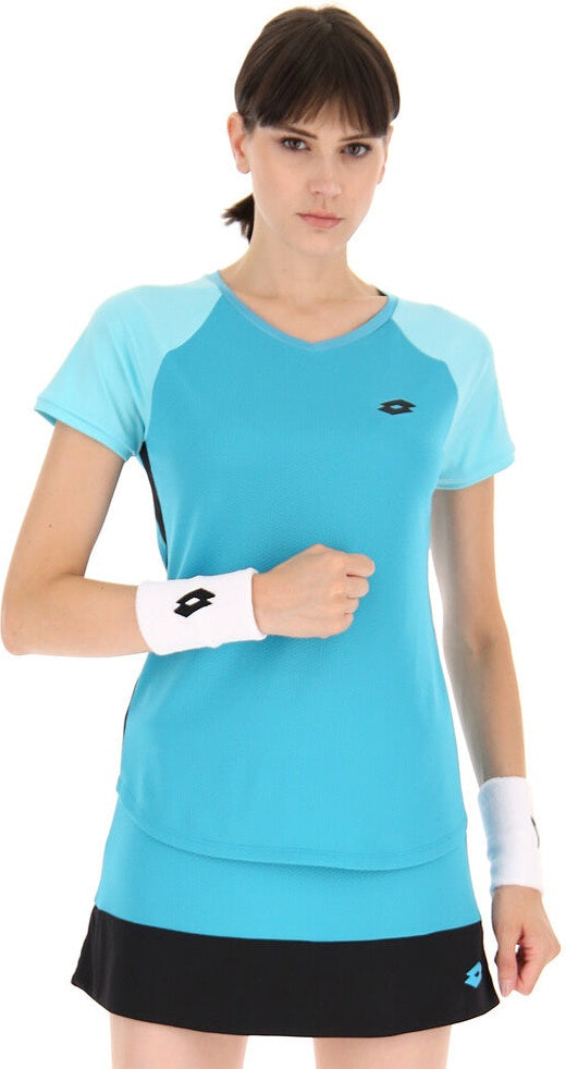 Lotto Superrapida Pickleball Vi Tee Women’s - Blue - Ladies Xs