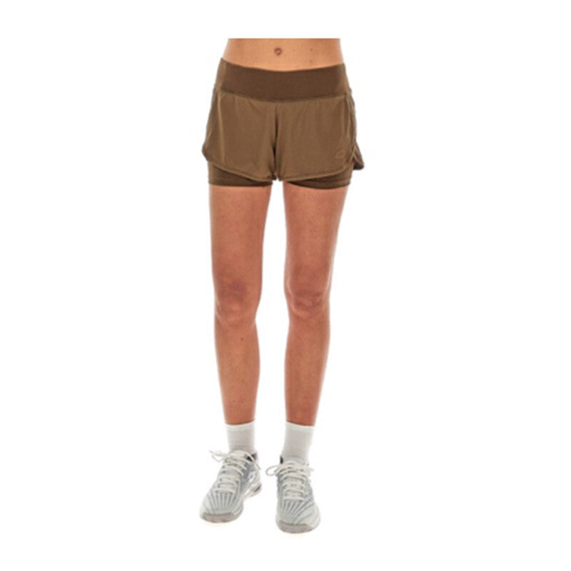 Lotto Tech 1 D1 Short (w) (teak Brown) - Brn / Xs
