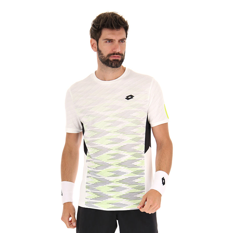 Lotto Tech 1 D4 Tee (m) (white/green) - Wht / s
