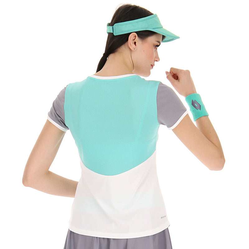 Lotto Top Ten Iv Tee 1 (w) (white/green)