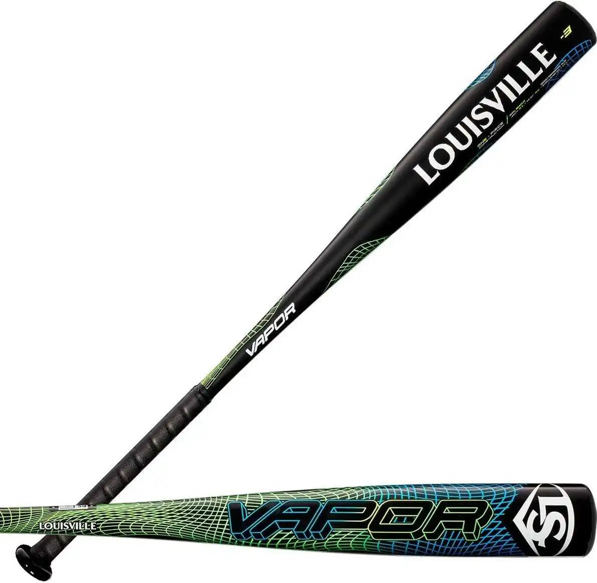 Louisville Slugger 2020 Vapor (-3) 2 5/8’’ Bbcor Bat Wtlbbmtb320 - Black Green