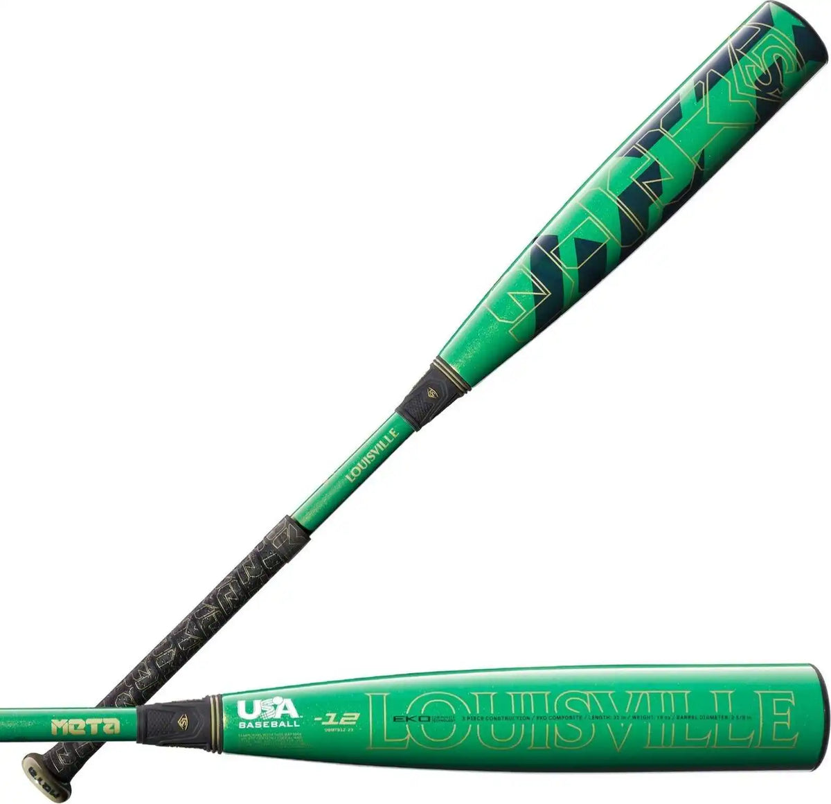 Louisville Slugger 2023 Meta (-12) Usa - Black Green