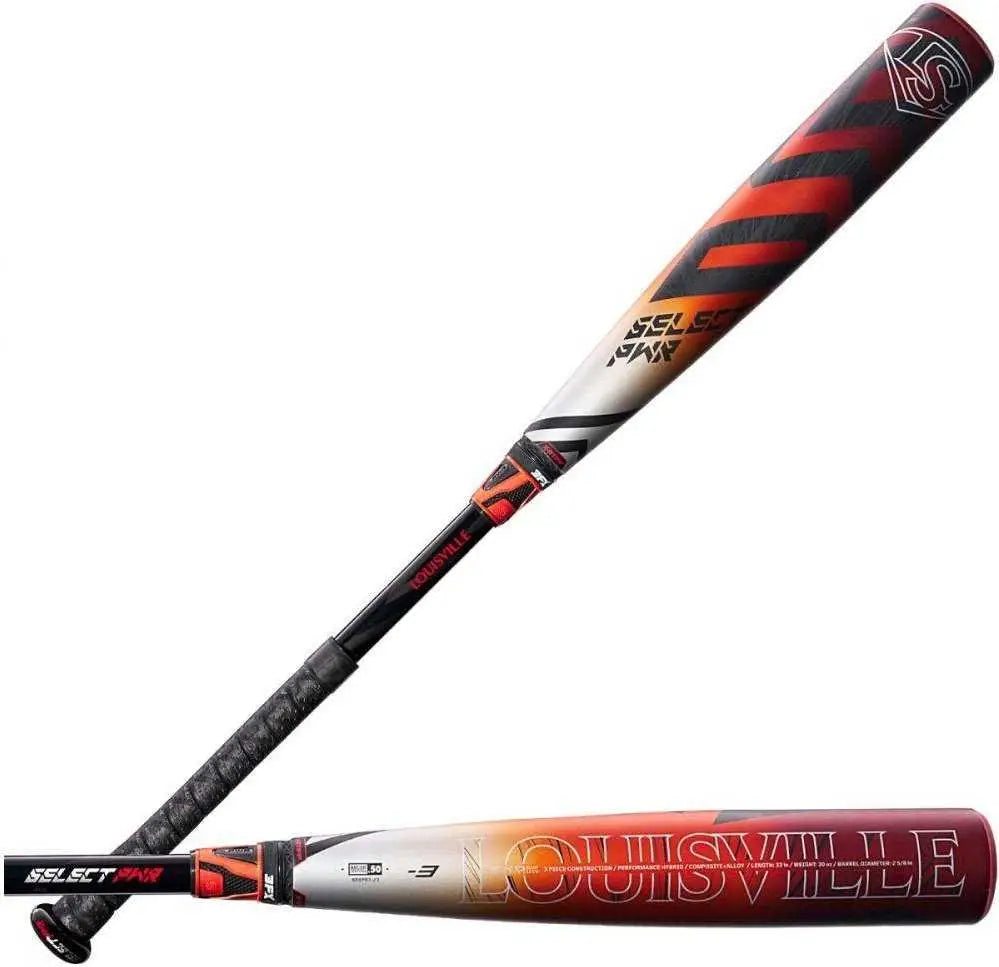 Louisville Slugger 2023 Select Pwr Bbcor Baseball Bat - Black Orange