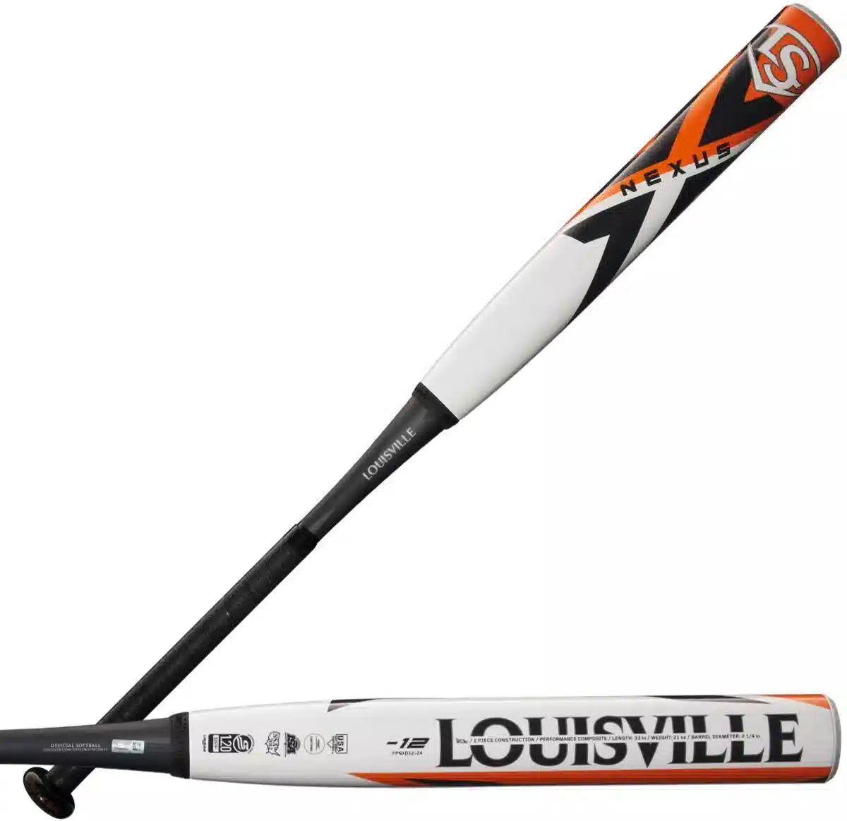 Louisville Slugger 2024 Nexus (-12) Fastpitch Bat Wbl2814010 - Black White Orange