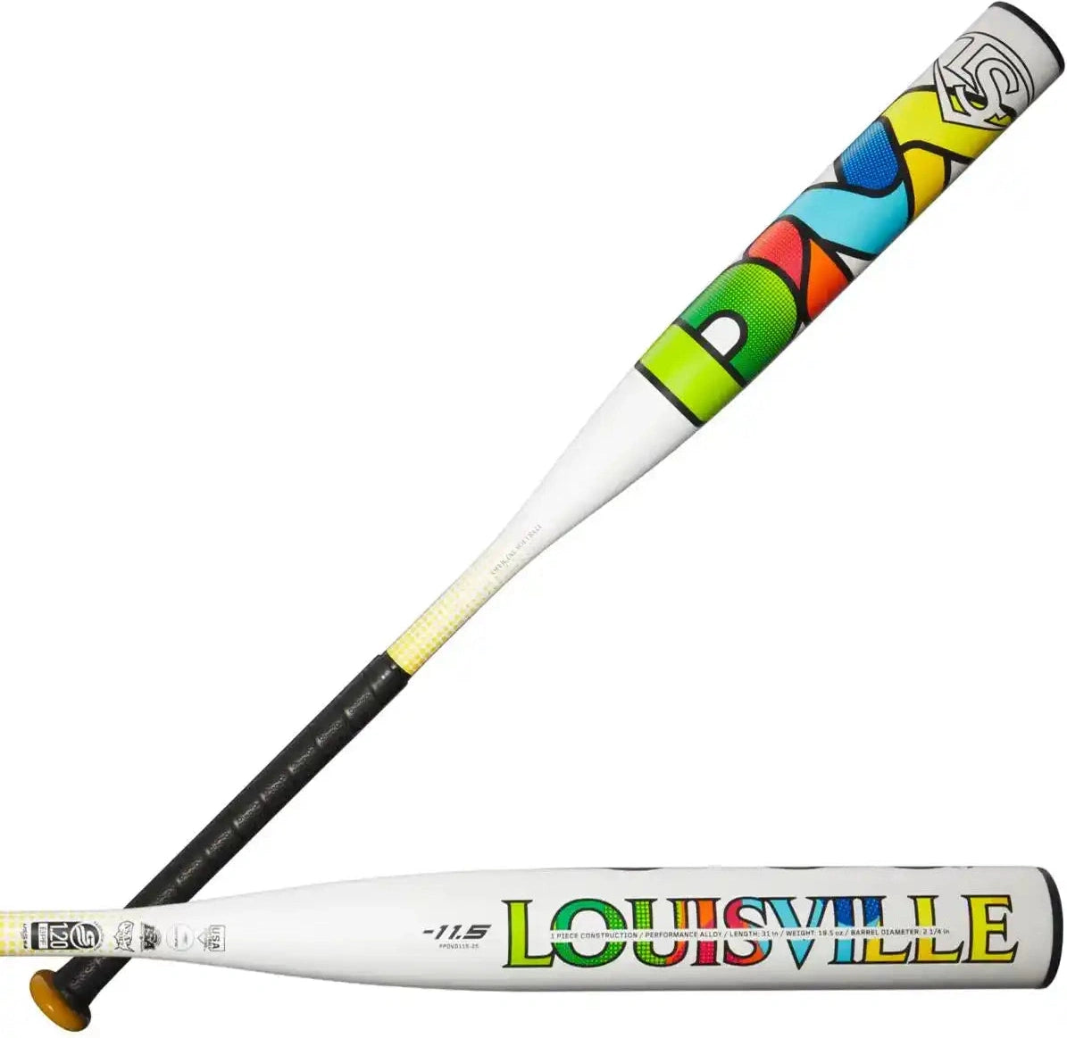 Louisville Slugger 2025 Diva -11.5 Fastpitch Bat Wbl2988010 - Black White