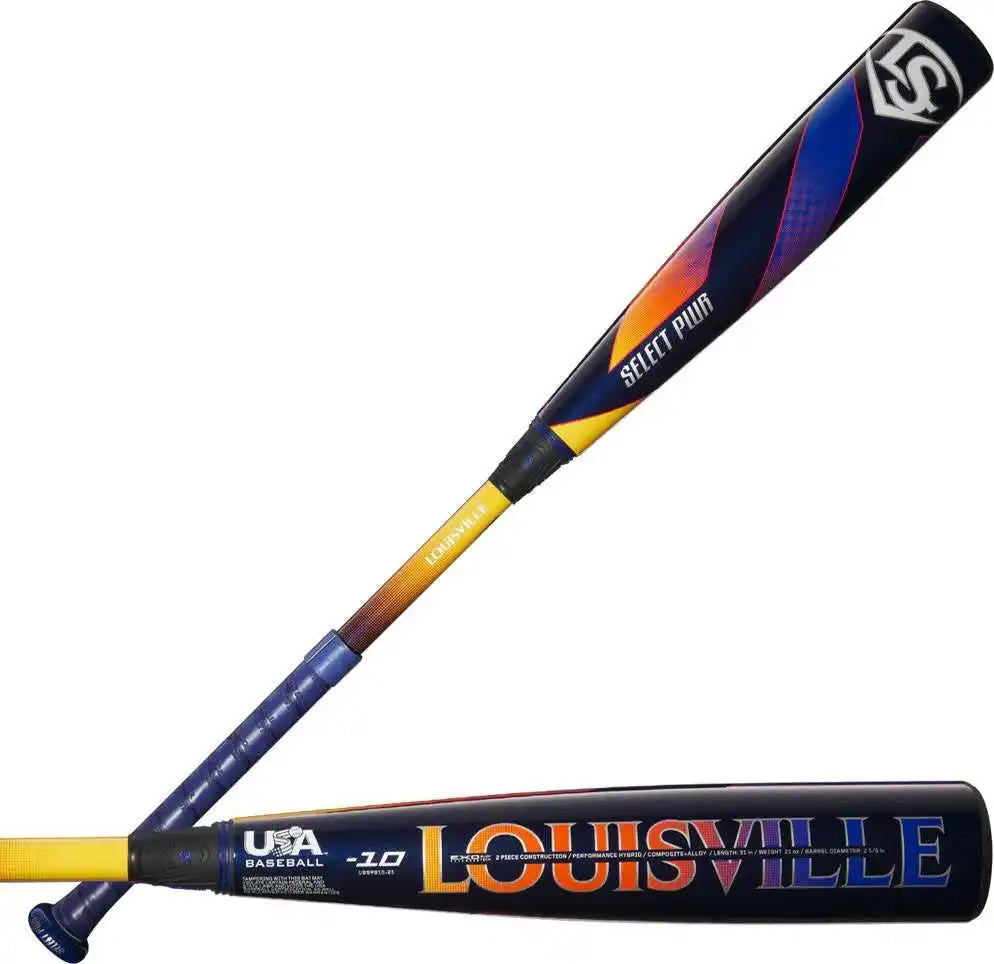 Louisville Slugger 2025 Select Pwr Usa Approved (-10) Bat Wbl4008010 - Black Yellow