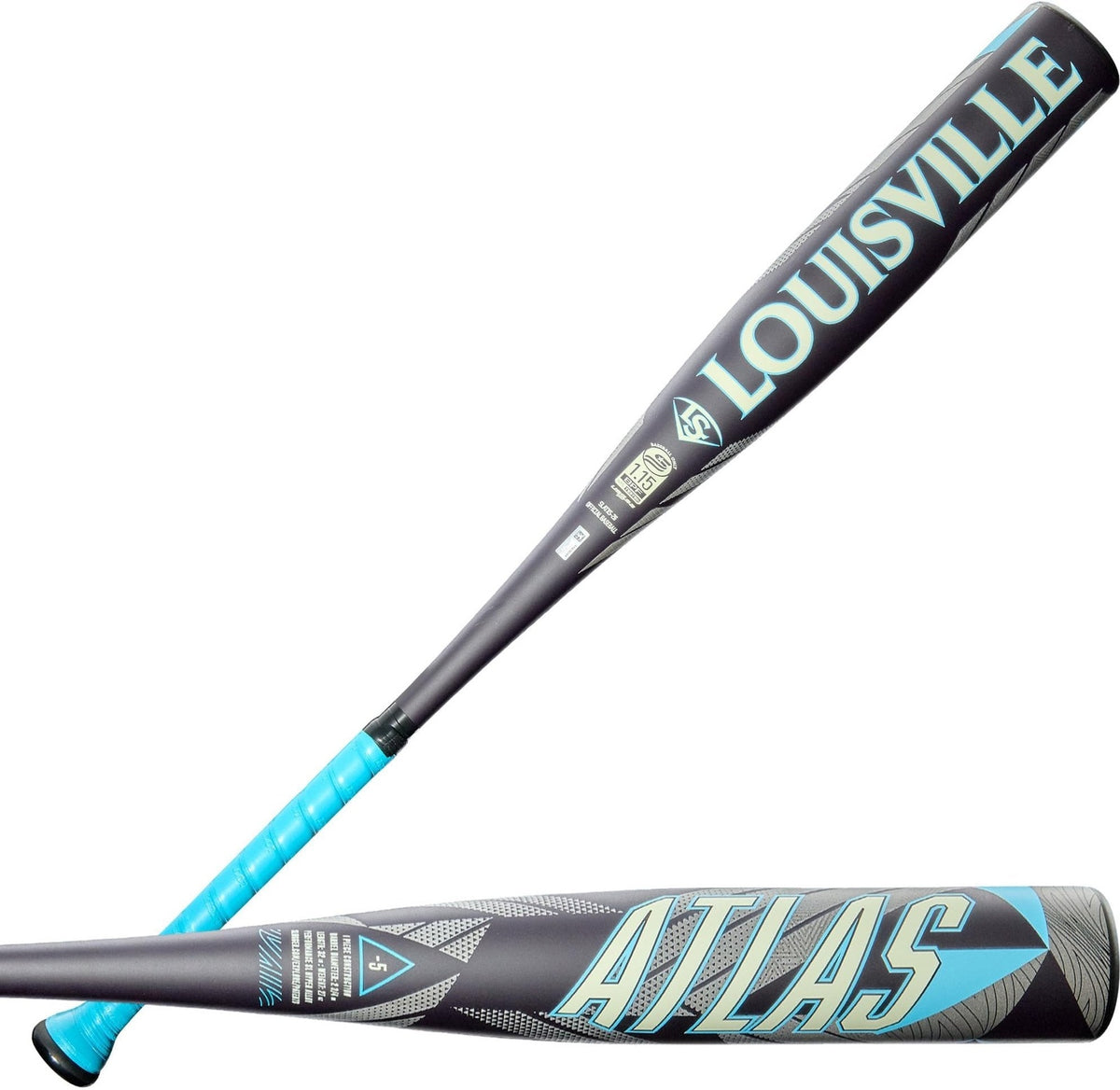Louisville Slugger 2026 Atlas (-10) 2 3/4’’ Usssa Baseball Bat Wbl4121010 - Blue Gray