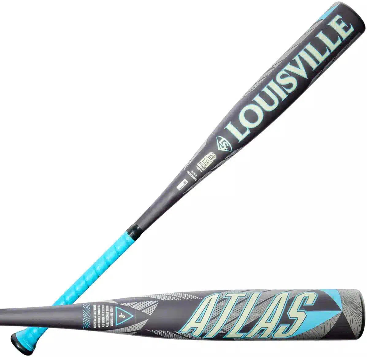 Louisville Slugger 2026 Atlas (-8) 2 3/4’’ Usssa Baseball Bat Wbl4122010 - Blue Gray