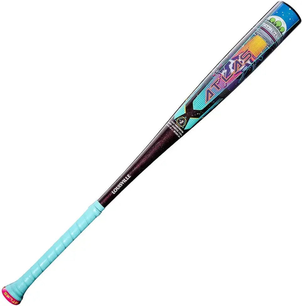 Louisville Slugger 2026 Atlas A51 (-3) Bbcor Bat Wbl4180010 - Galaxy Purple Teal