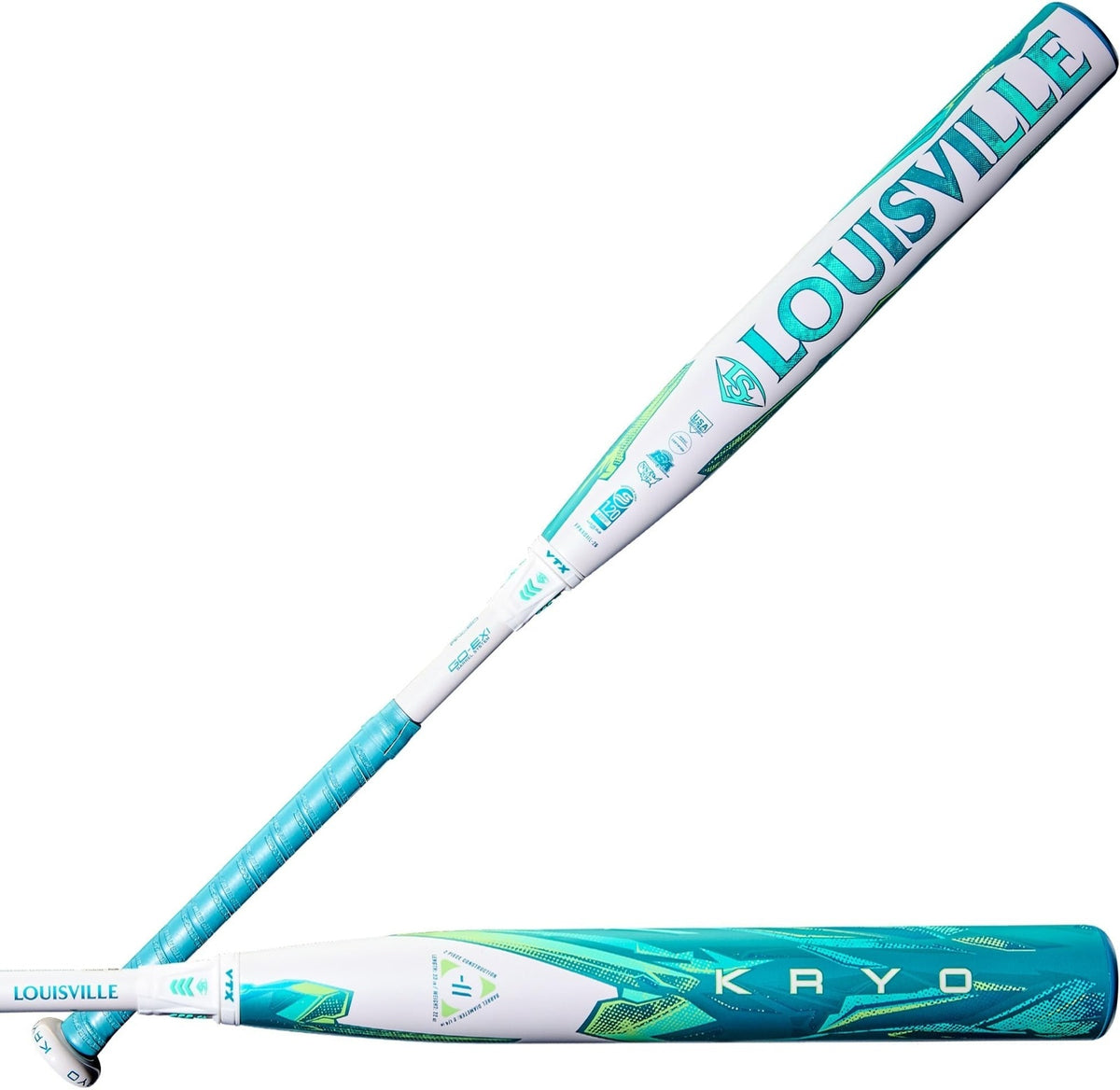 Louisville Slugger 2026 Kryo (-9) Fastpitch Softball Bat Wbl4136010 - Mint White