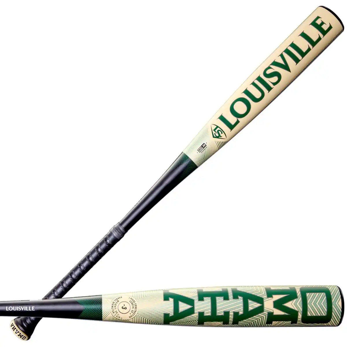 Louisville Slugger 2026 Omaha (-3) Bbcor Bat Wbl4117010 - Black Cream Green