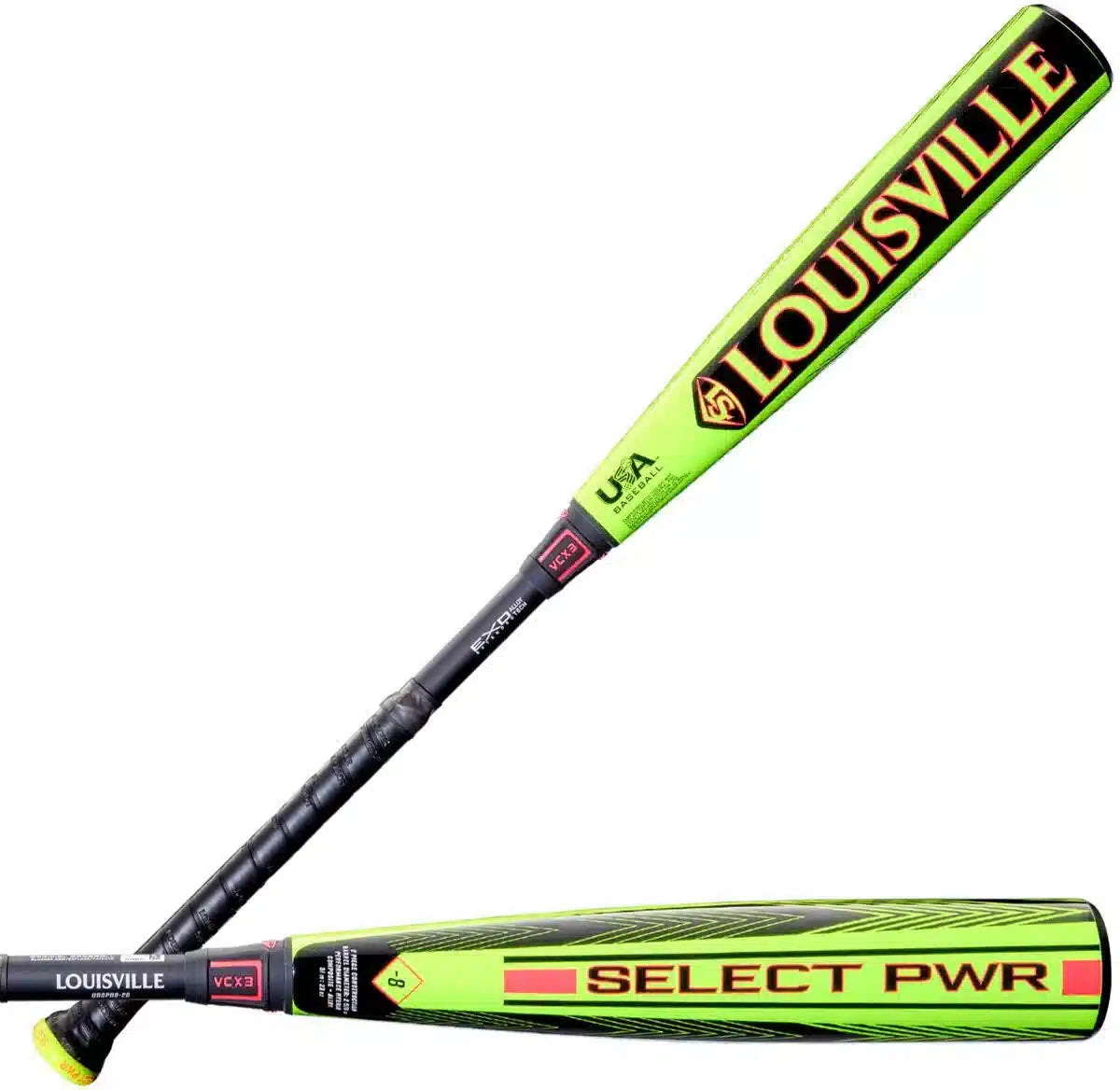 Louisville Slugger 2026 Select Pwr (-8) Usa Baseball Bat Wbl4127010 - Black Lime