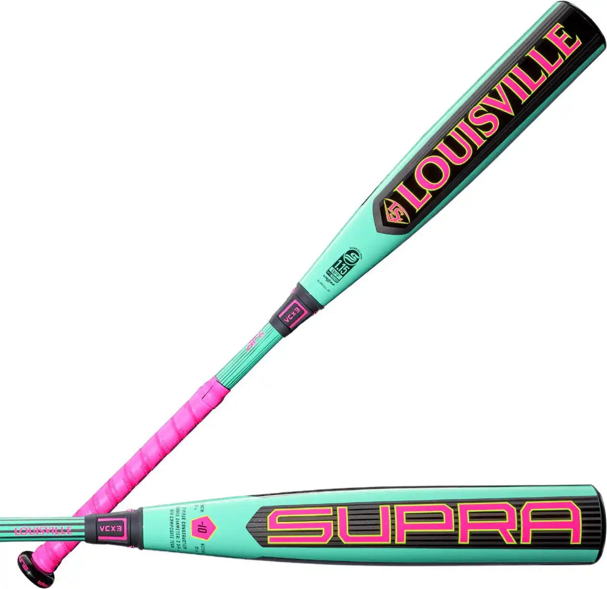 Louisville Slugger 2026 Supra (-10) Usssa 2 3/4’’ Bat Wbl4118010 - Mint Green Pink