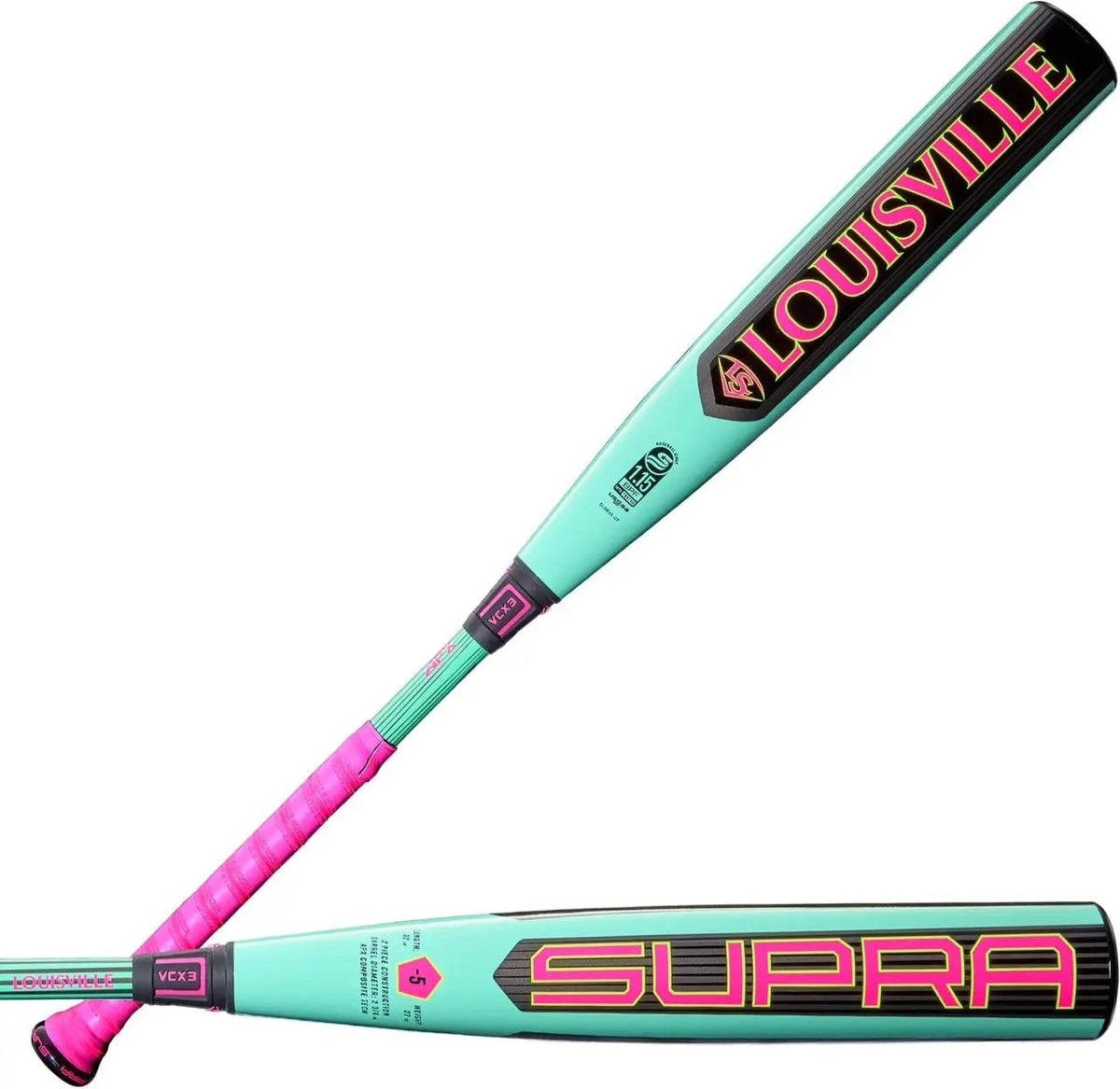 Louisville Slugger 2026 Supra (-5) Usssa 2 3/4’’ Bat Wbl4120010 - Mint Green Pink