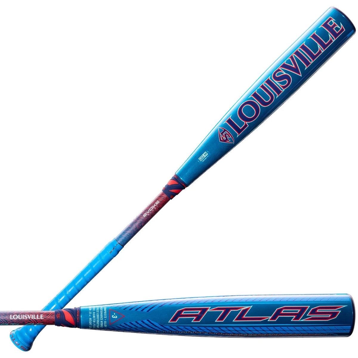 Louisville Slugger 2027 Atlas Hybrid (-3) Bbcor Bat Wbl4246010 - Blue Black