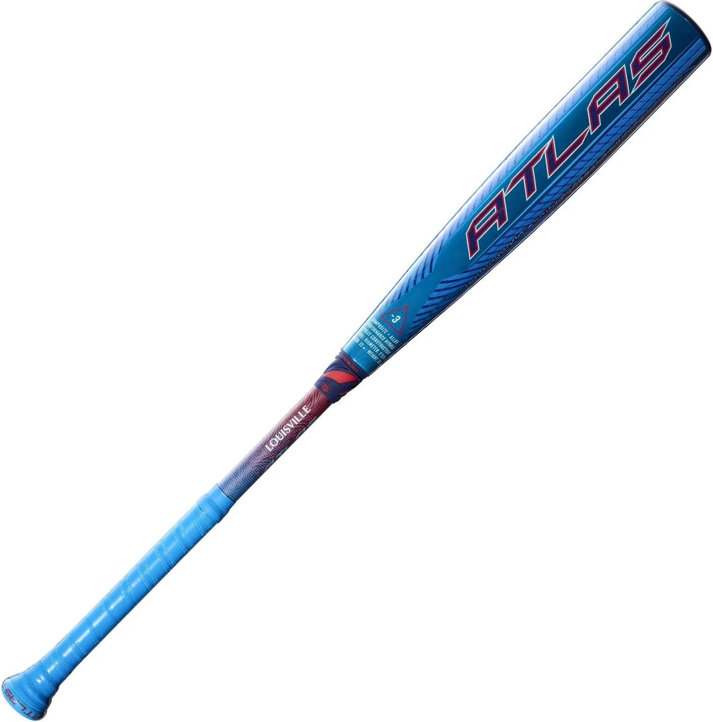 Louisville Slugger 2027 Atlas Hybrid (-3) Bbcor Bat Wbl4246010 - Blue Black