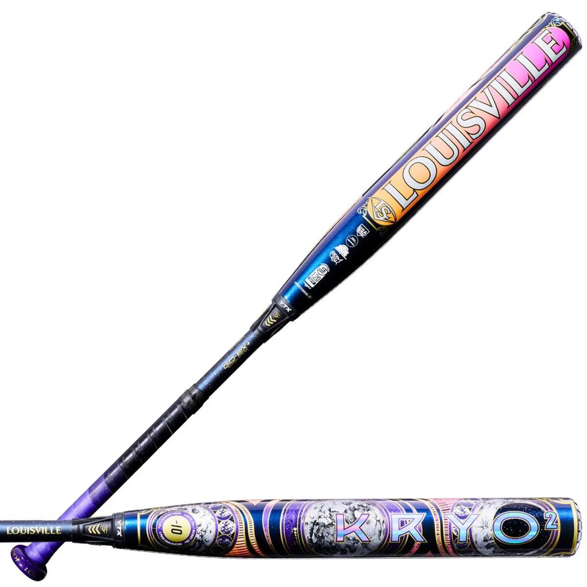 Louisville Slugger 2027 Kryo2 Empress (-10) Fastpitch Bat Wl2700401 - Blue Purple