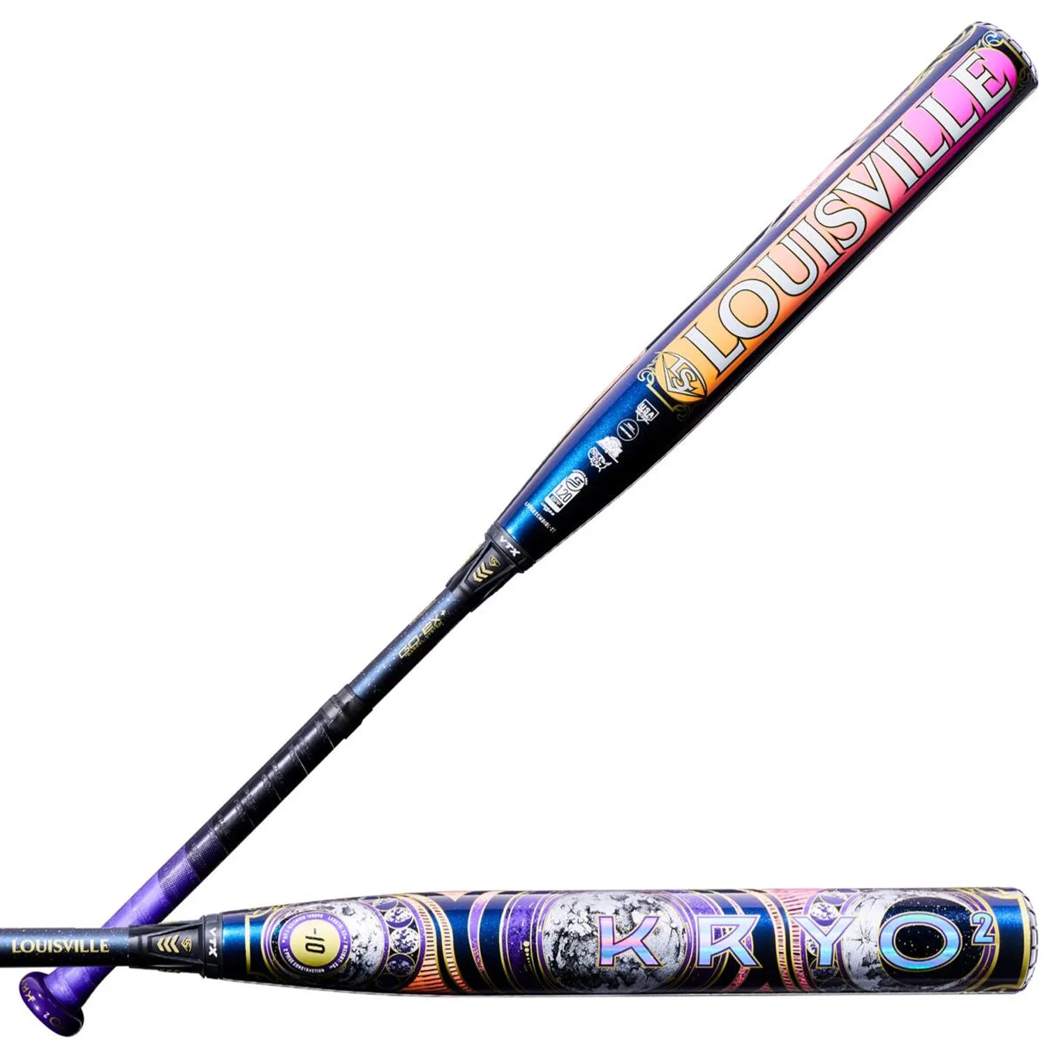 Louisville Slugger 2027 Kryo2 Empress (-10) Fastpitch Bat Wl2700401 - Blue Purple