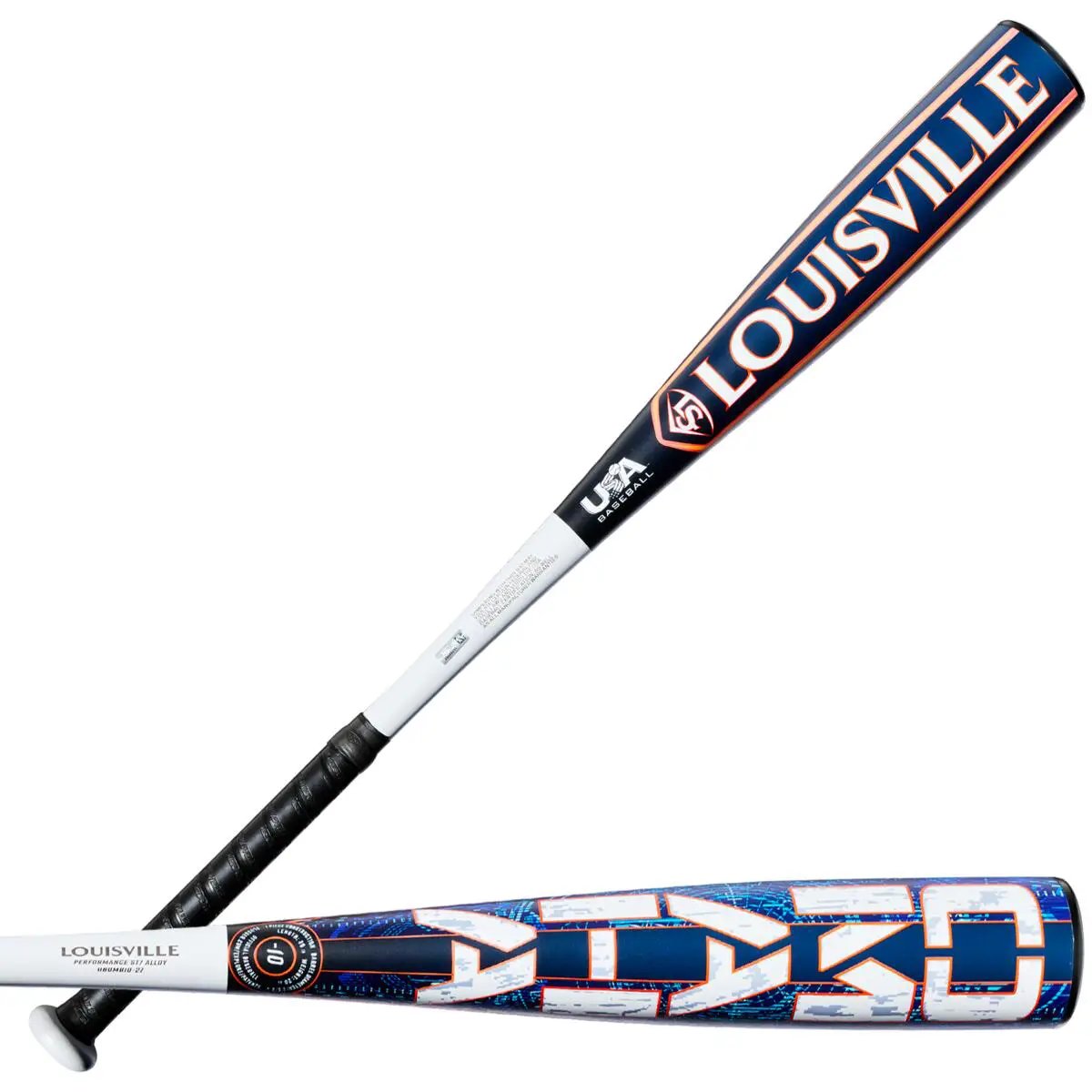 Louisville Slugger 2027 Omaha Usa (-10) Baseball Bat - Navy White