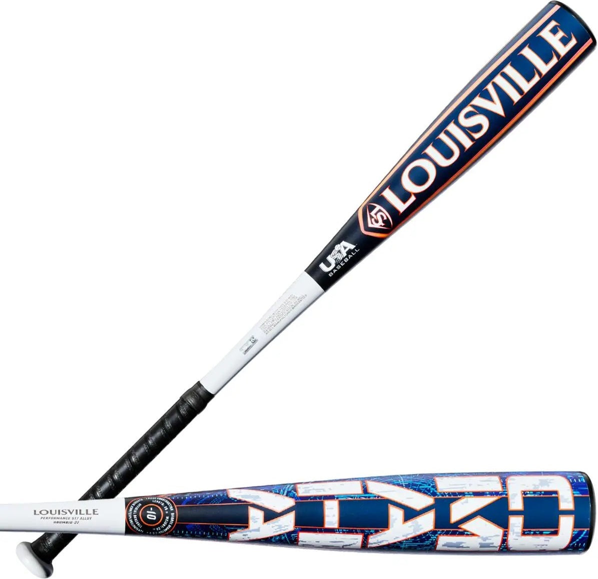 Louisville Slugger 2027 Omaha Usa (-10) Baseball Bat - Navy White