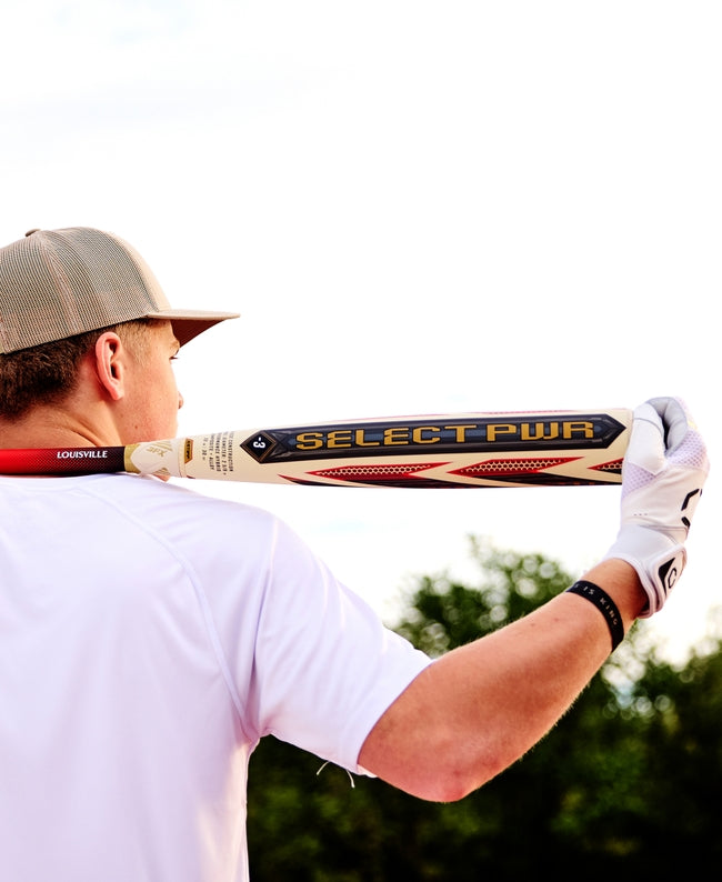 Louisville Slugger 2027 Select Pwr (-3) Bbcor Bat Wbl4247010 - Ivory Red