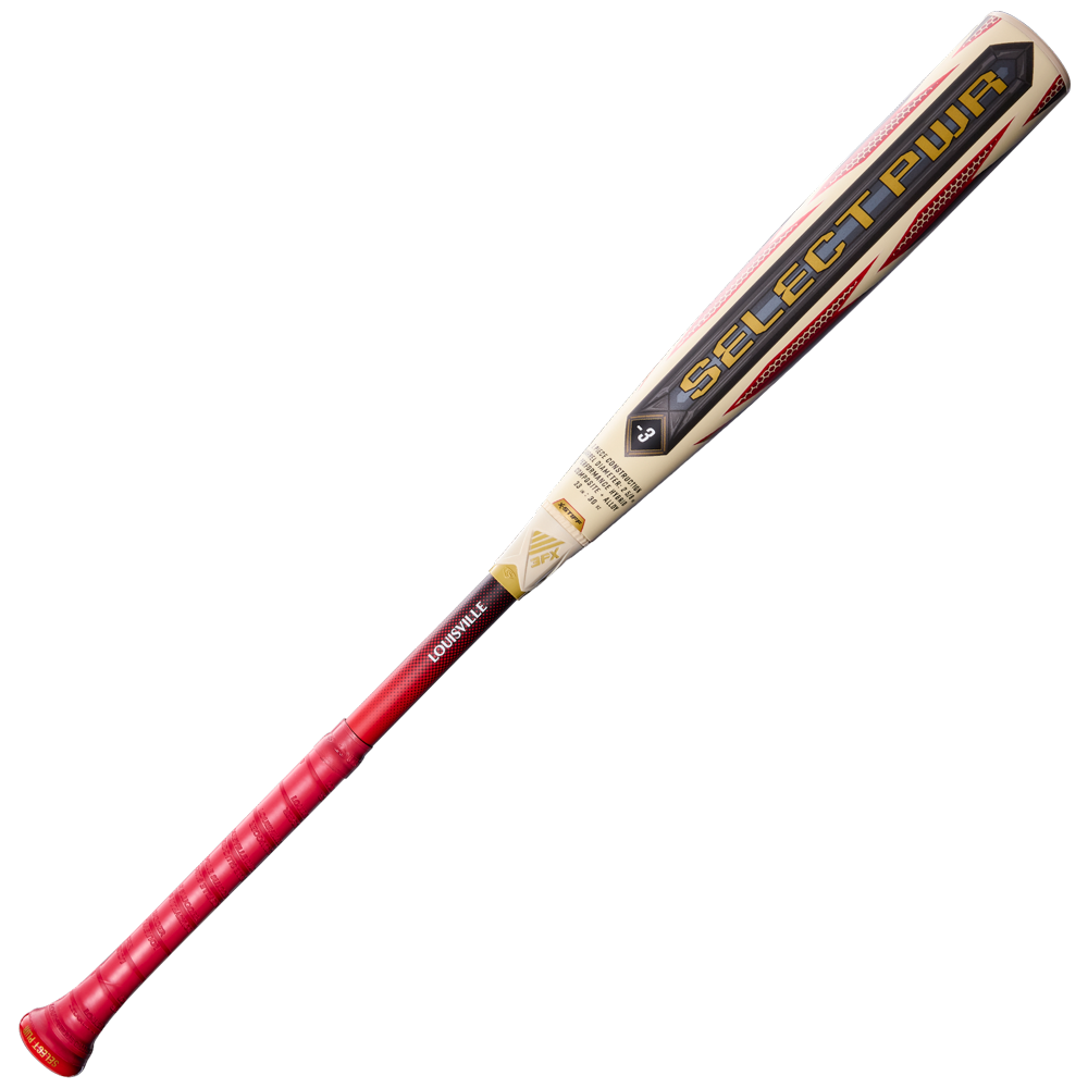 Louisville Slugger 2027 Select Pwr (-3) Bbcor Bat Wbl4247010 - Ivory Red