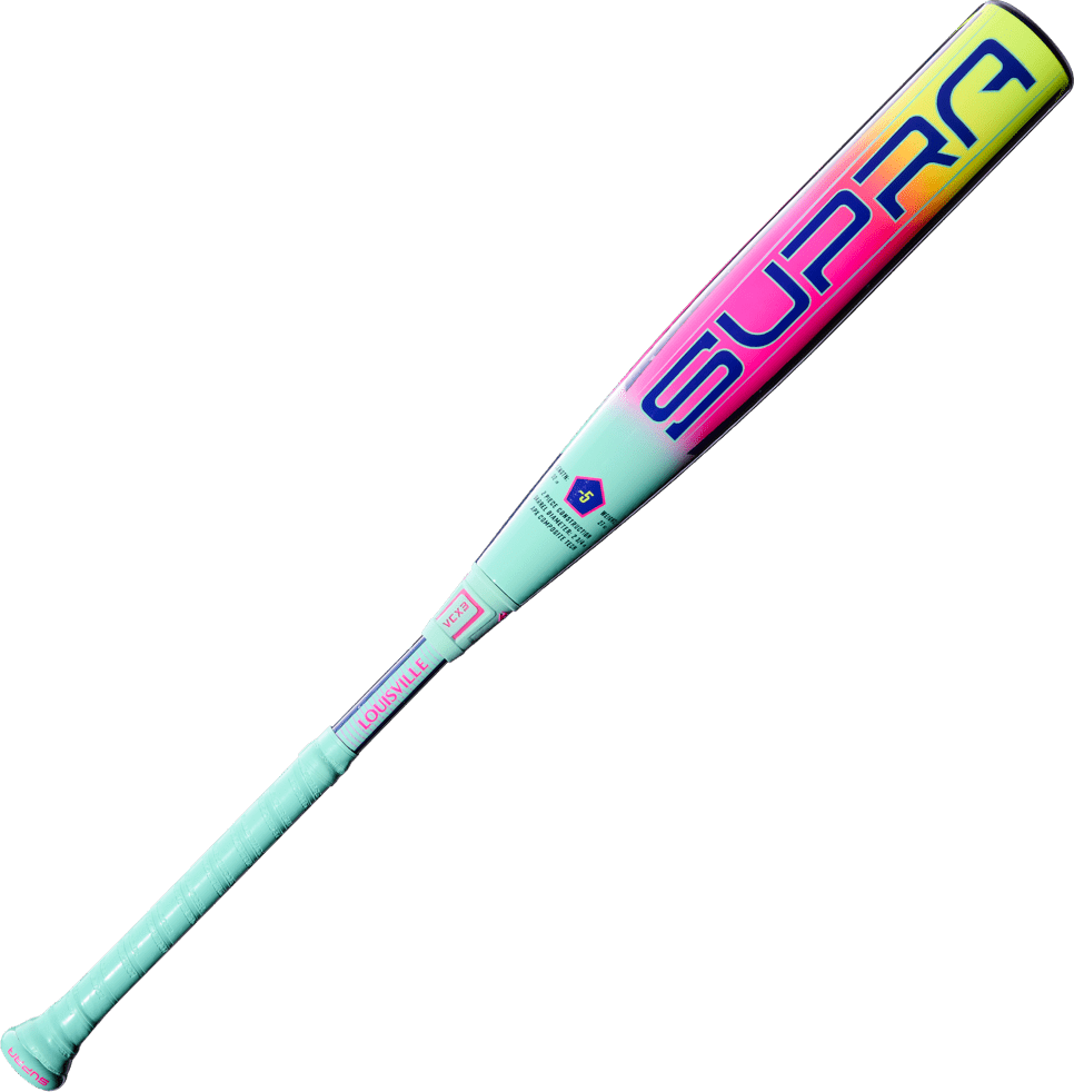 Louisville Slugger 2027 Supra (-5) Usssa Bat Wbl4253010 - Neon Mint & Pink
