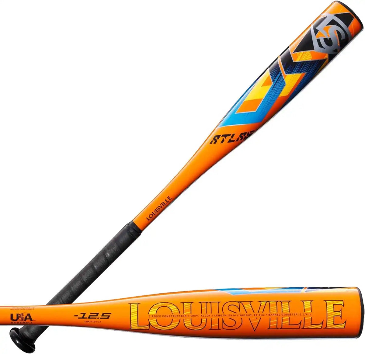 Louisville Slugger Atlas (-12.5) Usa Approved Tee Ball 2 1/4’’ Bat - Black Orange