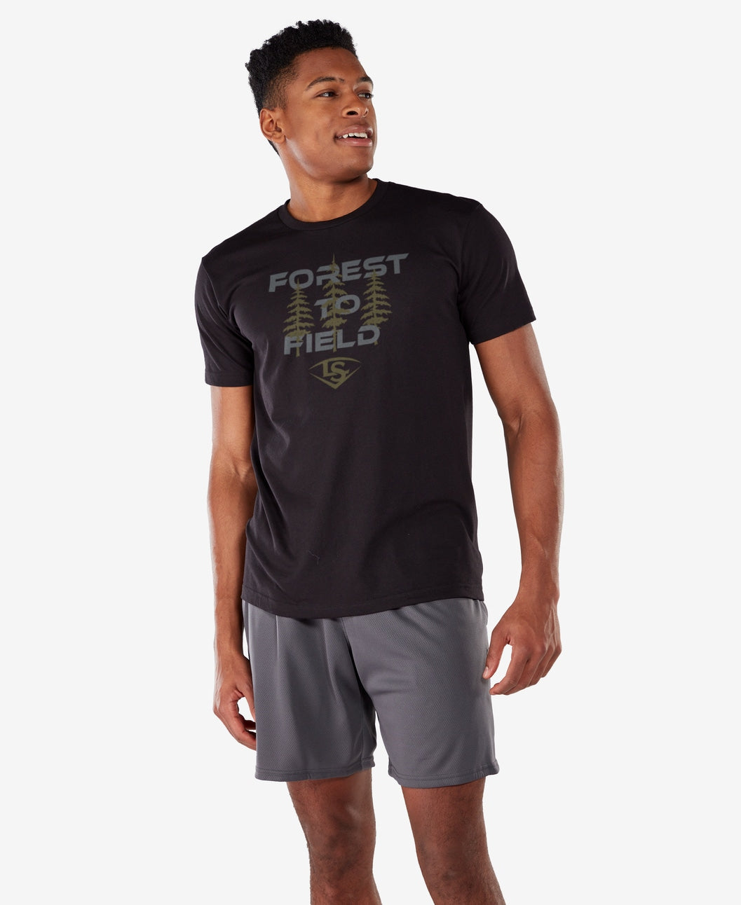 Louisville Slugger Forest to Field Tee Wb6056201 - Black