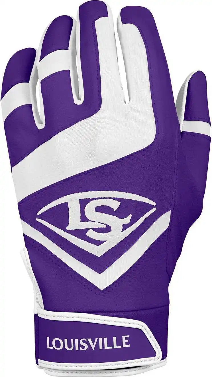 Louisville Slugger Genuine Batting Gloves - Purple
