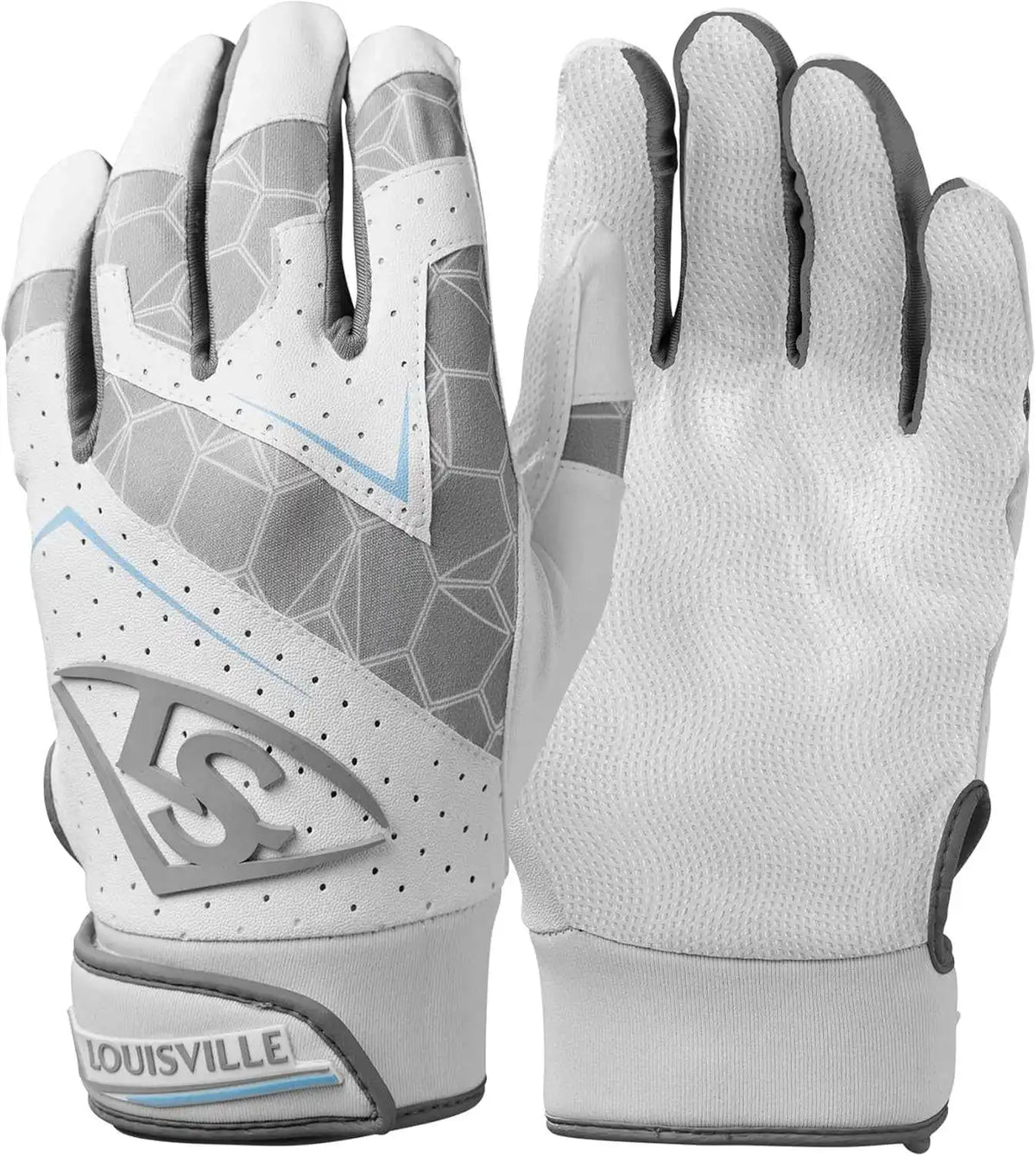 Louisville Slugger Genuine V2 Adult Batting Gloves - Team White