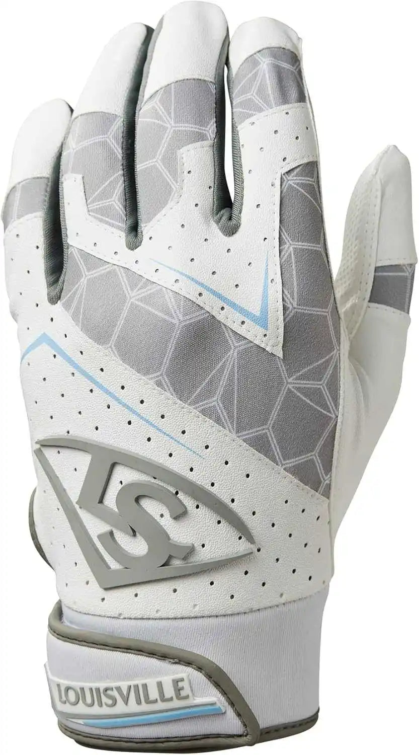 Louisville Slugger Genuine V2 Adult Batting Gloves - Team White