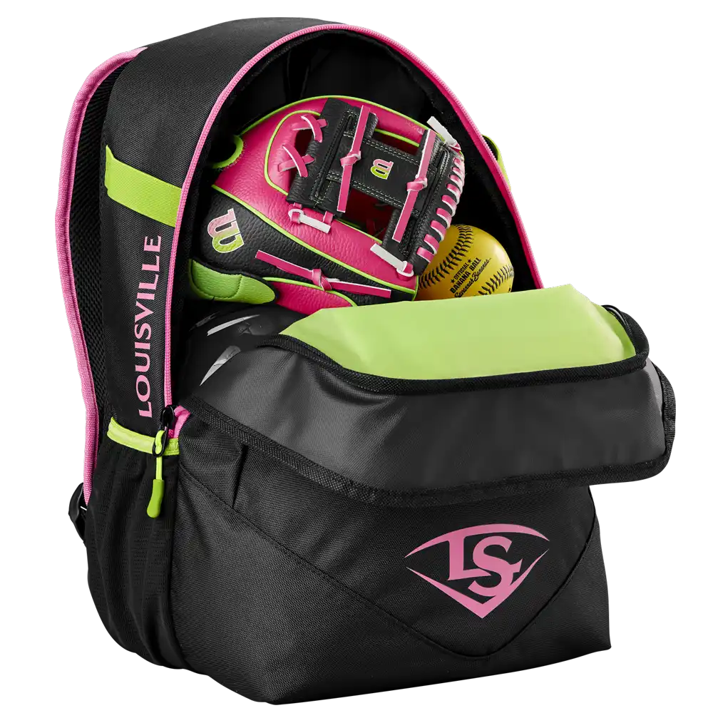 Louisville Slugger Party Animals Powerized Stick Pack Backpack Wb5763701 - Black