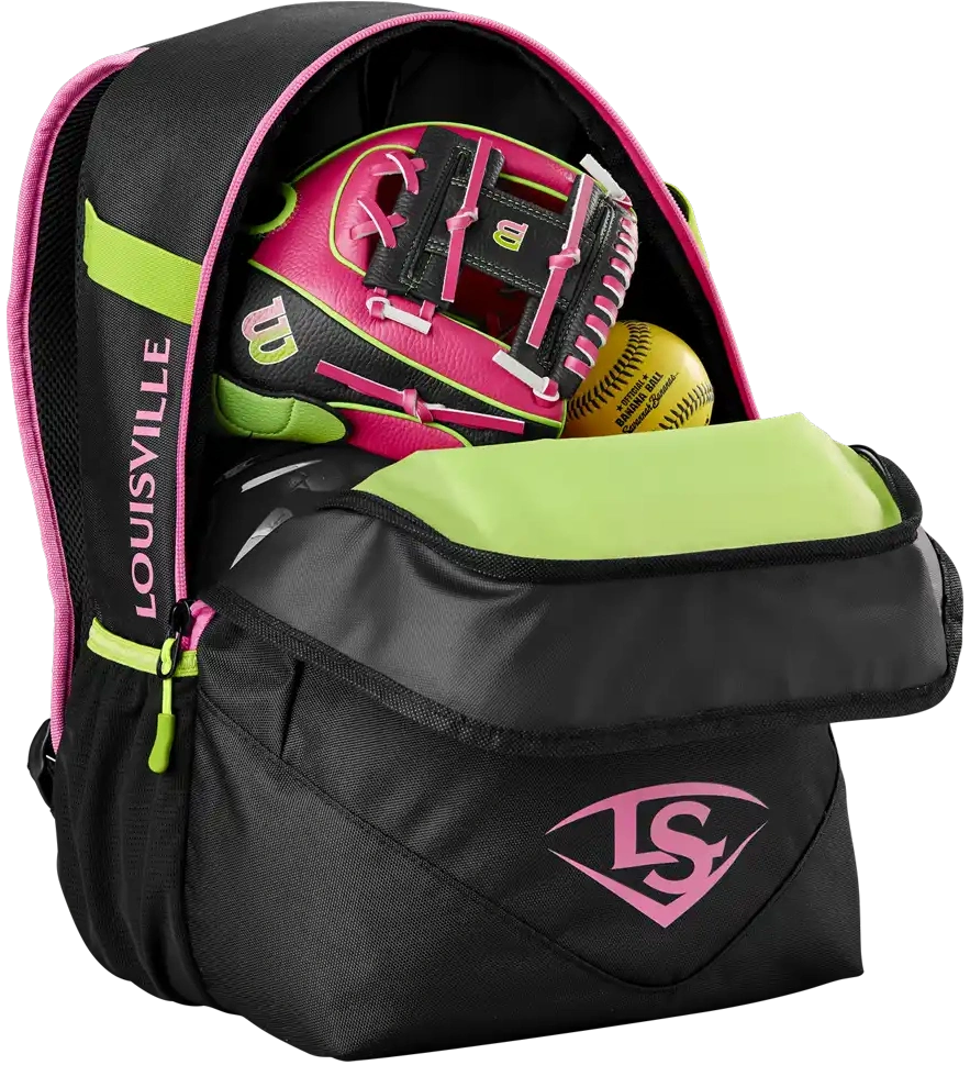 Louisville Slugger Party Animals Powerized Stick Pack Backpack Wb5763701 - Black