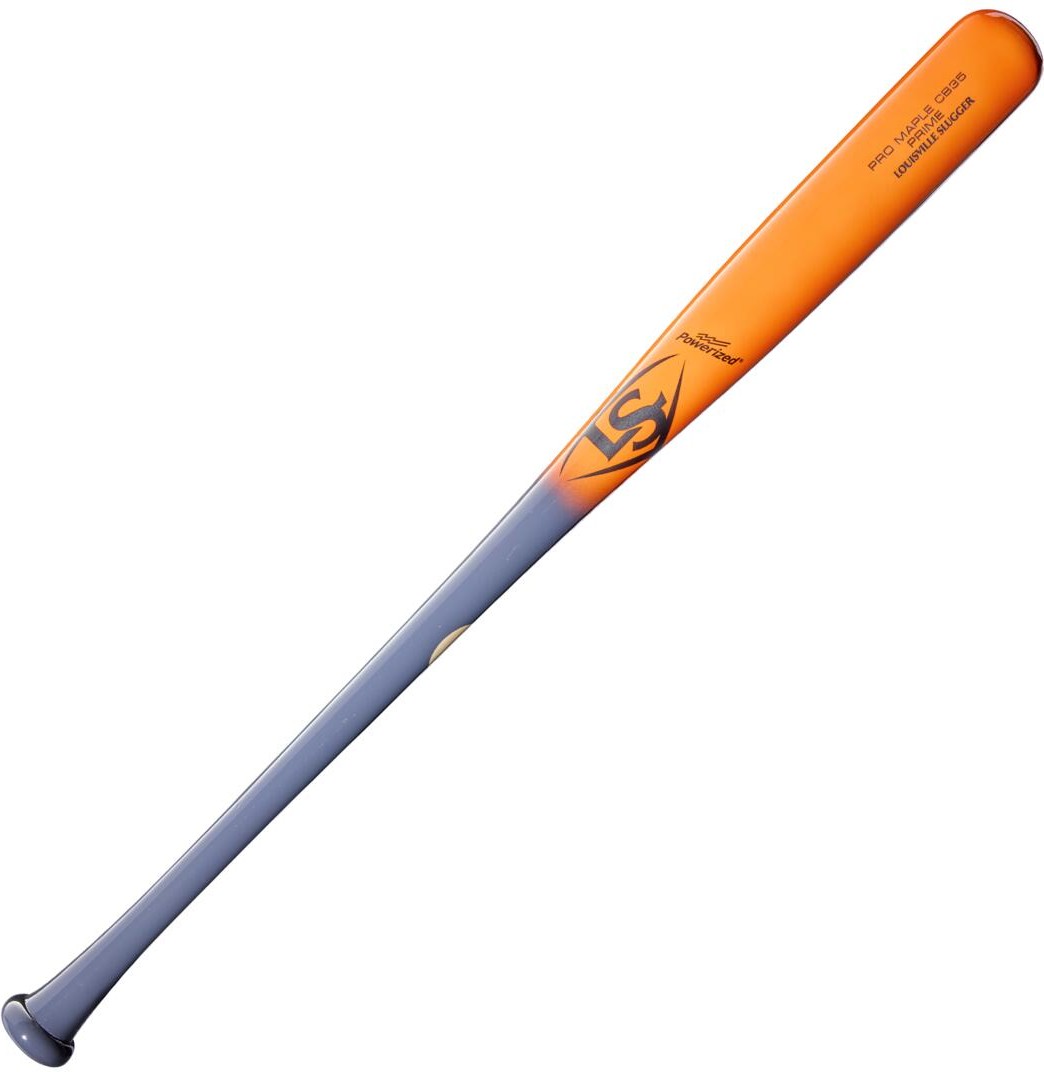 Louisville Slugger Pro Prime CB35 Maple Wood Baseball Bat WBL4154010 - Charcoal Neon Orange - HIT a Double - 4