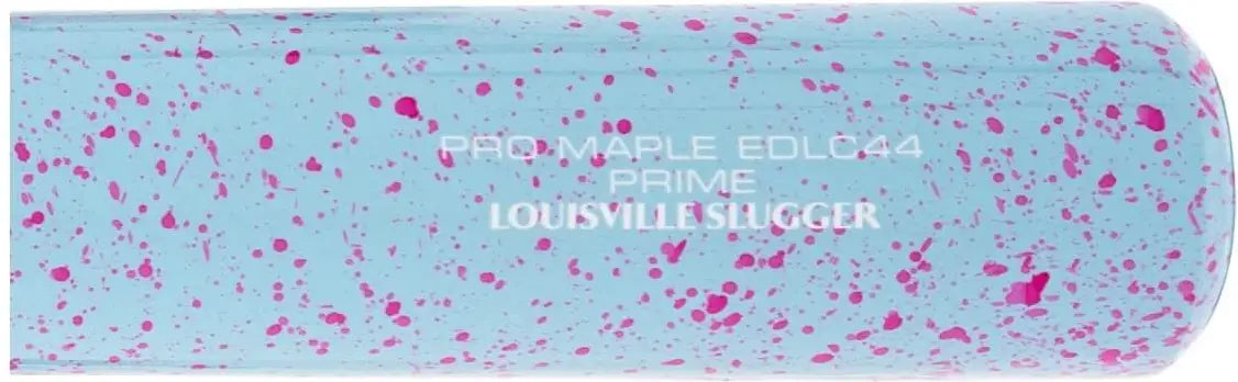 Louisville Slugger Pro Prime Maple Elly De La Cruz Baseball Bat Wbl4155010 - Light Blue Neon Pink Splatter