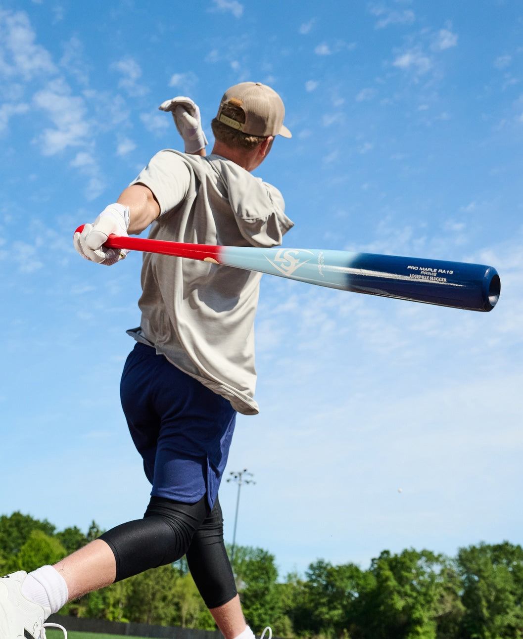 Louisville Slugger Pro Prime Ra13 Usa Maple Bat Wbl4296010 - Red Light Blue Royal