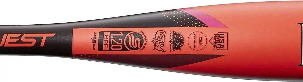 Louisville Slugger Quest (-12) Fastpitch Bat - Black Orange