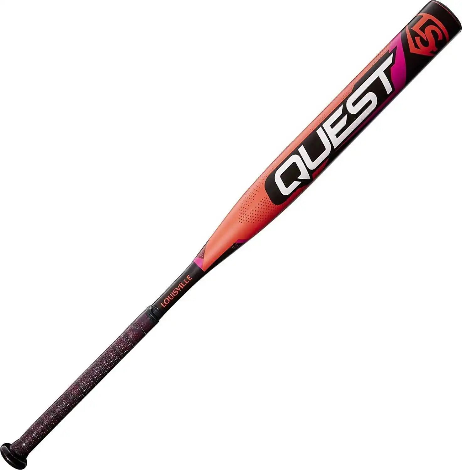 Louisville Slugger Quest (-12) Fastpitch Bat - Black Orange