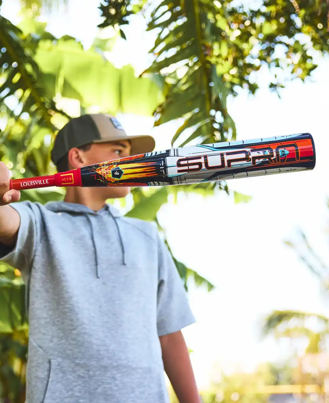 Louisville Slugger Supra Starship (-8) Usssa Baseball Bat Wbl4184010 - Orange Mint