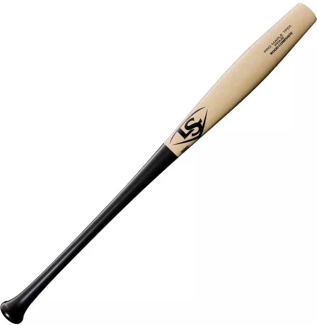 Louisville Slugger Tpd1 Pro Prime Maple Wood Composite Torpedo-shaped Baseball Bat Wbl4286010 - Black Natural