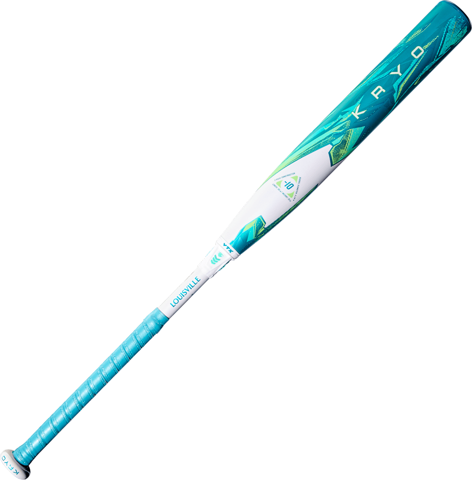 Louisville Slugger 2026 Kryo (-10) Fastpitch Bat WBL4135010 - Teal White - HIT a Double - 2